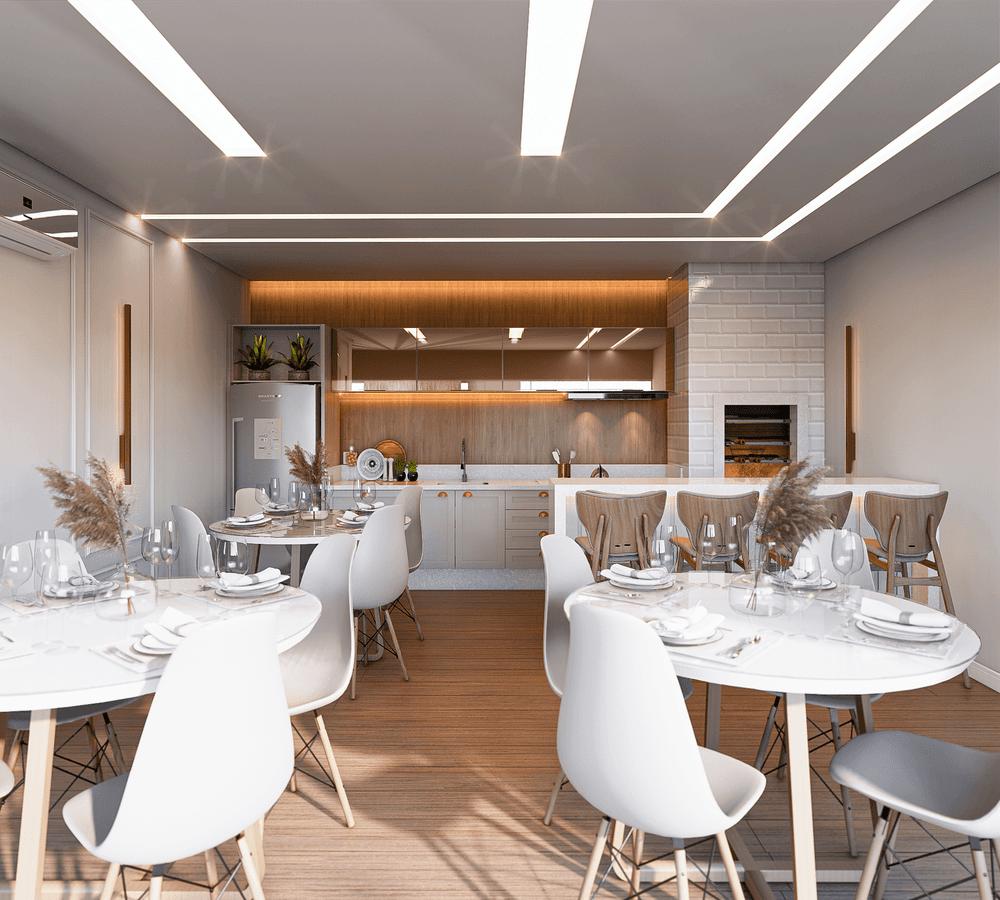 Espaço gourmet do Mônaco Residence